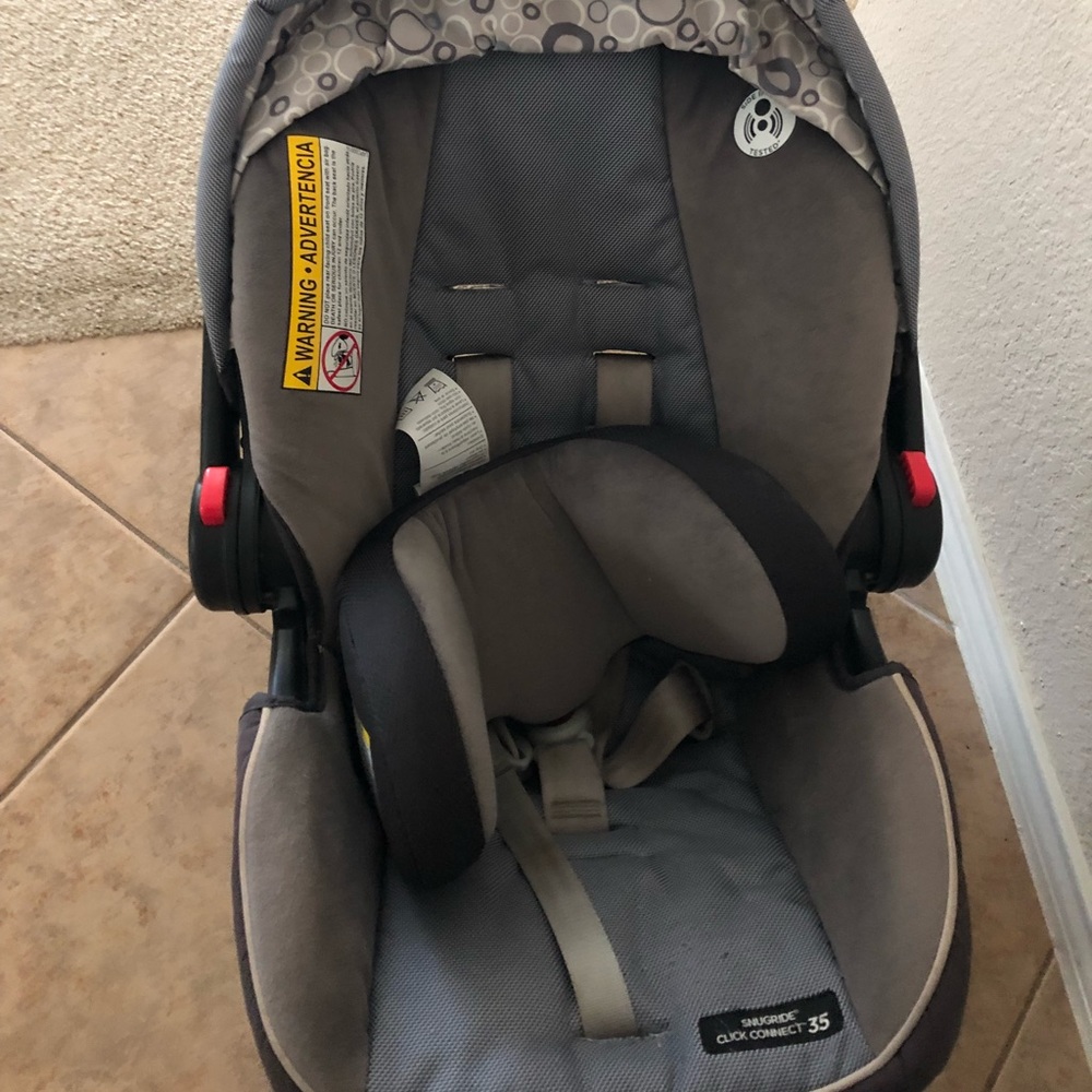Graco car seat and head rest